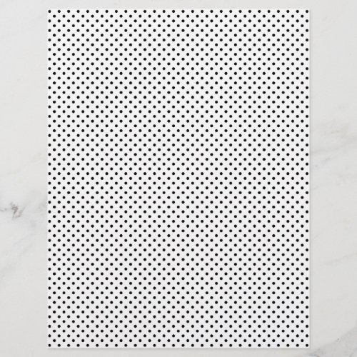 Black and Red Polka Dot Patterned Scrapbook Paper