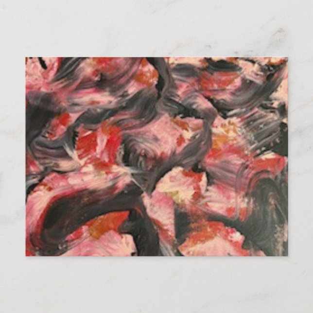Black and Red postcard acryllic (Front)