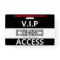 Black and Red Press Pass Custom Name Employee
