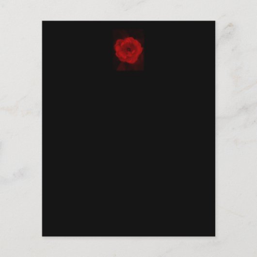 Black and Red Rose. (Front)