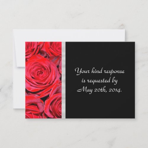 Black and Red Roses RSVP