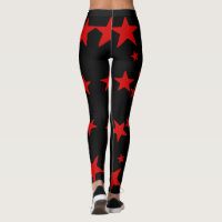 Black Star Pattern Leggings