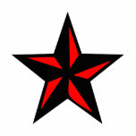 Black and Red Star Statuette<br><div class="desc">Black and Red Star</div>