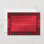 Black and Red Striped Reply Card (Back)