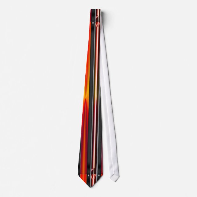 Black and Red Striped Tie (Front)