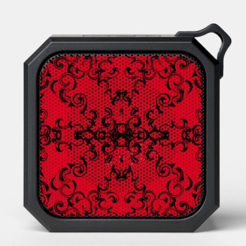 Black and red Swirls Smoke Bluetooth Speaker