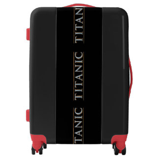Black and Red Titanic Suitcase
