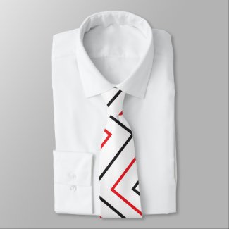 Black and Red Vertical Chevron Stripe Pattern