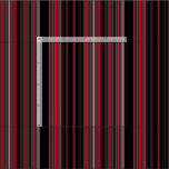 Black and red vertical stripes fabric