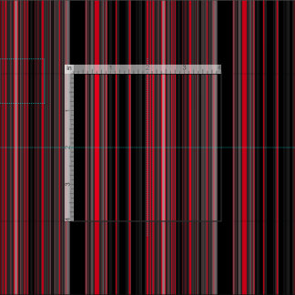 Black and red vertical stripes fabric