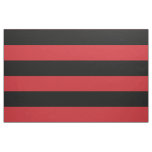 Black and Red Wide Stripes Large Scale Fabric