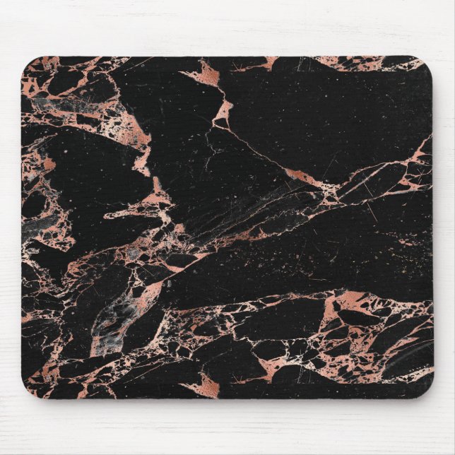 Black and rose mouse pad (Front)