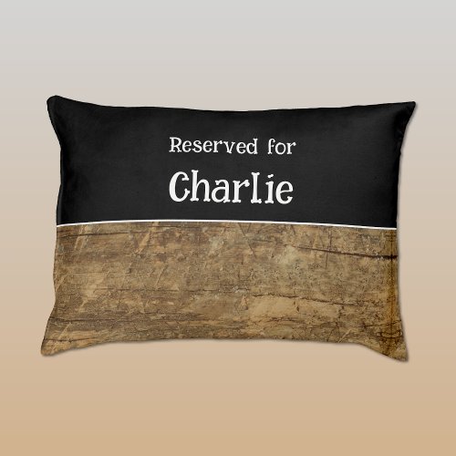 Black and rustic brown reserved for name pet bed