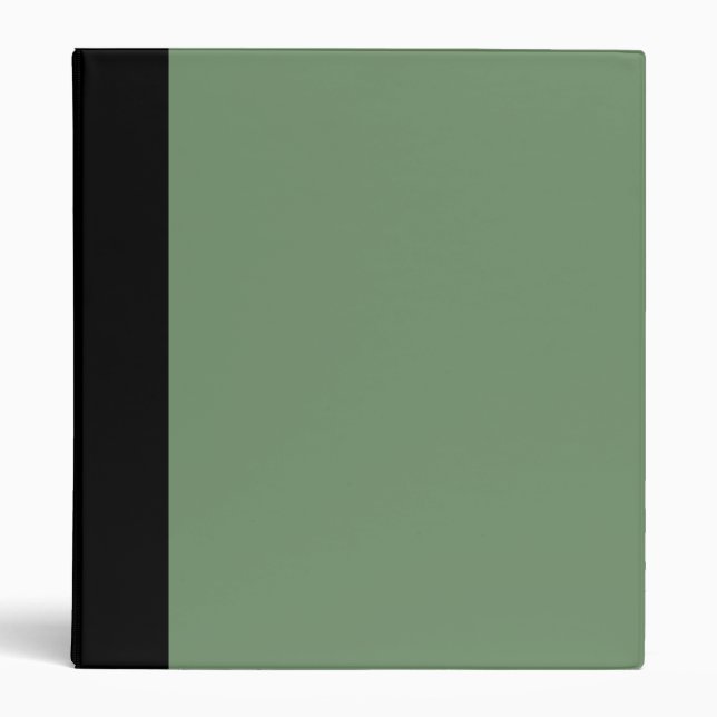 Black and Sage Green Binder (Front)