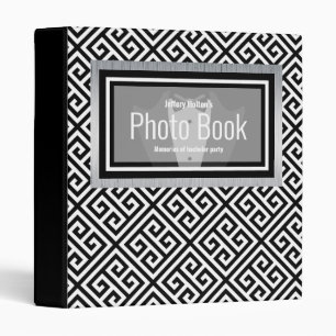 Black and silver bachelor party custom 3 ring bind 3 ring binder