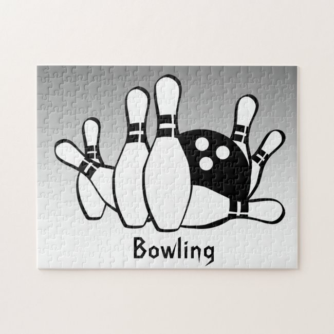 Black and Silver Bowling Puzzle