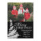 Black and Silver Christmas Tree Holiday Photo Card