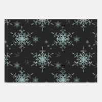 White and Silver Christmas Wrapping Paper