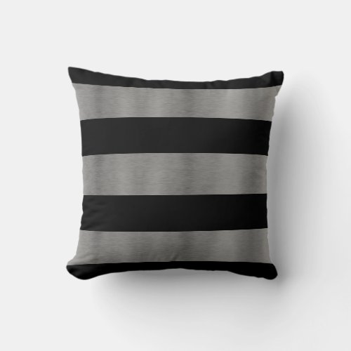 Black and Silver Couch Pillows