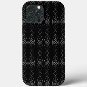 Black And Silver Deco iPhone 13 Pro Max Case