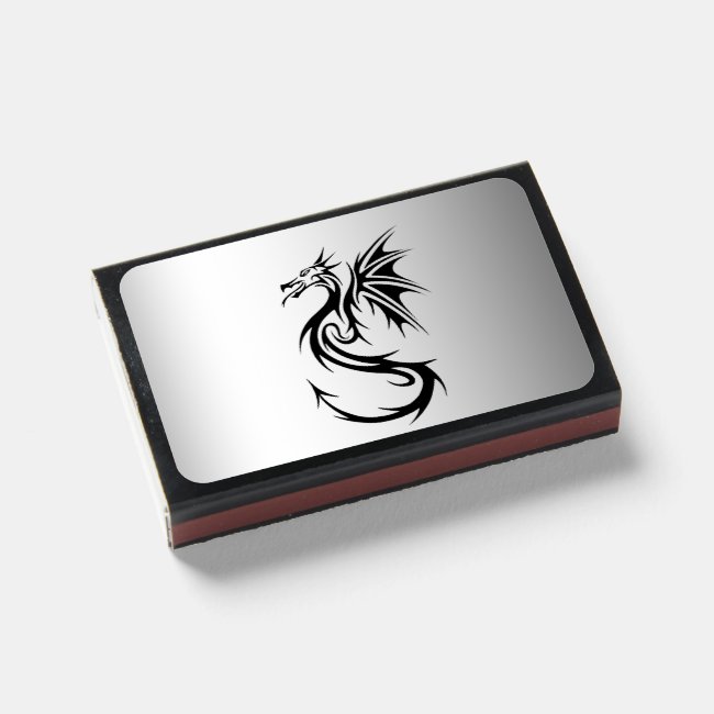 Black and Silver Dragon Matchboxes