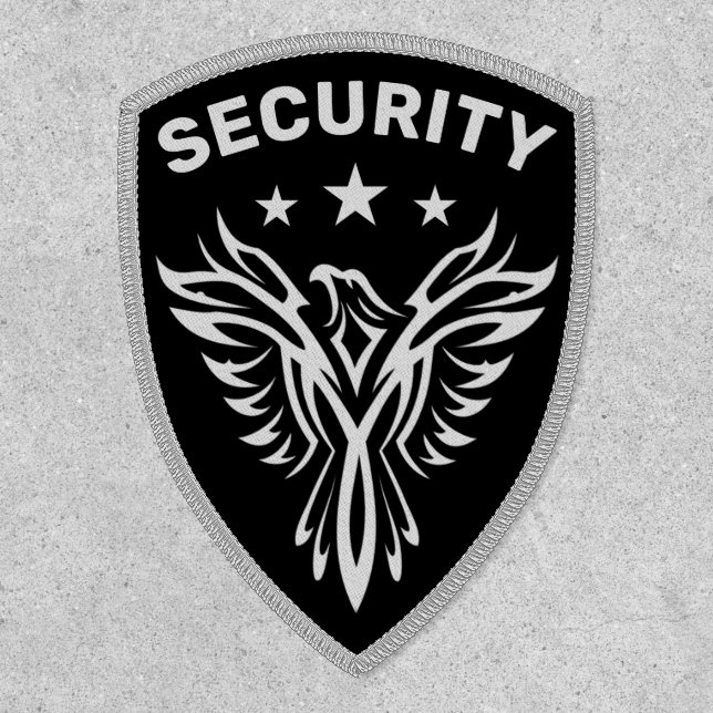 Black and Silver Eagle Security Patch (Front)