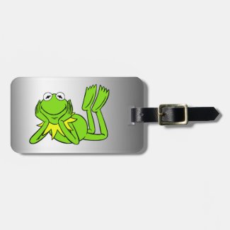 Black and Silver Froggy Luggage Tag