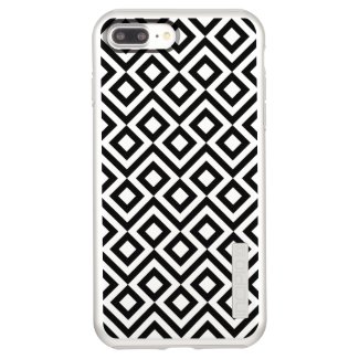 Black and Silver Meander iPhone 7 Plus Case