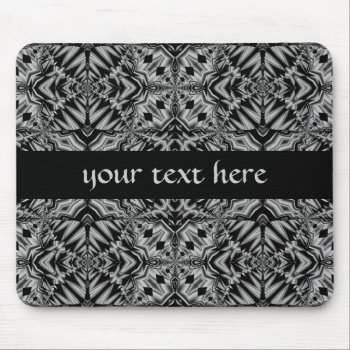 Black And Silver Mouse Pad by TheHopefulRomantic at Zazzle