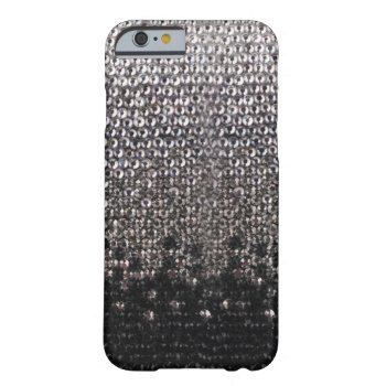 Black And Silver Rhinestone Glitter Iphone 6 Case by ConstanceJudes at Zazzle