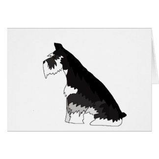 Black and Silver Schnauzer Cards