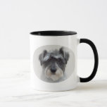 Black and Silver Schnauzer Ceramic Coffee Mug