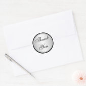 Black and Silver Thank You Envelope Seal (Envelope)