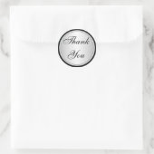 Black and Silver Thank You Envelope Seal (Bag)