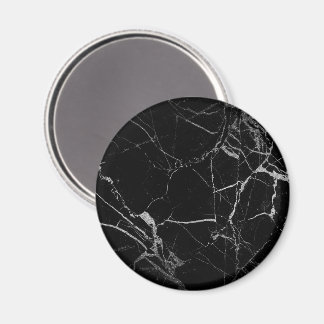 Black and Silver Vein Marble Magnet