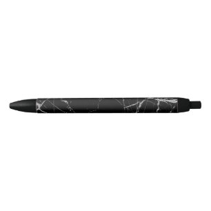 Black and Silver Vein Marble Pen