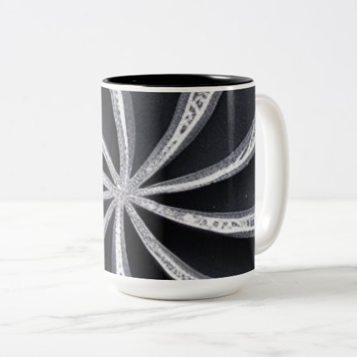 Black and Silver Wheel Two_Tone Coffee Mug