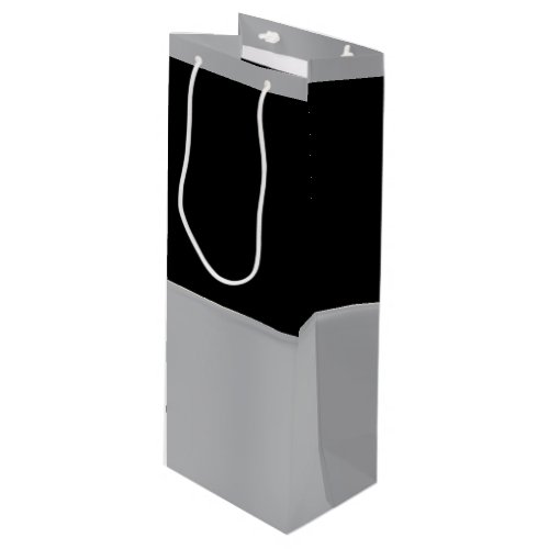 Black and Silver Wine Gift Bag