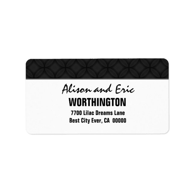 Black and Simple Label (Front)