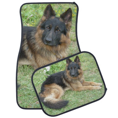 Black and Tan Alsatian Car Floor Mat