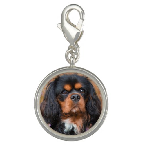 Black and Tan Cavalier King Charles Spaniel Dog Charm