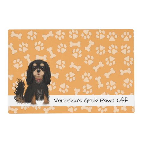 Black and Tan Cavalier King Charles Spaniel   Placemat