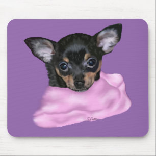 Black and Tan Chihuahua Puppy Mouse Pad