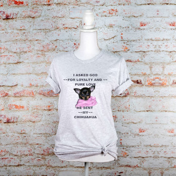 Black And Tan Chihuahua Puppy T-shirt by PaintedDreamsDesigns at Zazzle