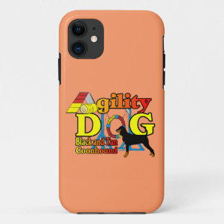 Black and Tan Coonhound Agility iPhone 11 Case