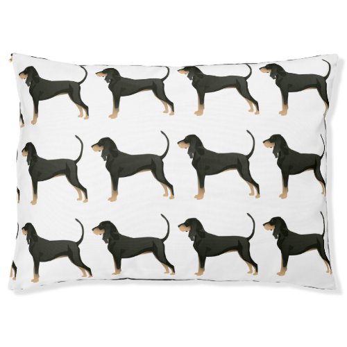 Black and Tan Coonhound Basic Breed Customizable Pet Bed