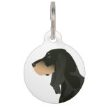 Black and Tan Coonhound Basic Breed Customizable Pet Tag