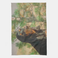 Black and Tan Coonhound Dish Towel