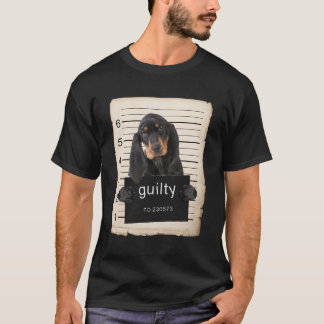 Black And Tan Coonhound Dog Mug Shot T-Shirt
