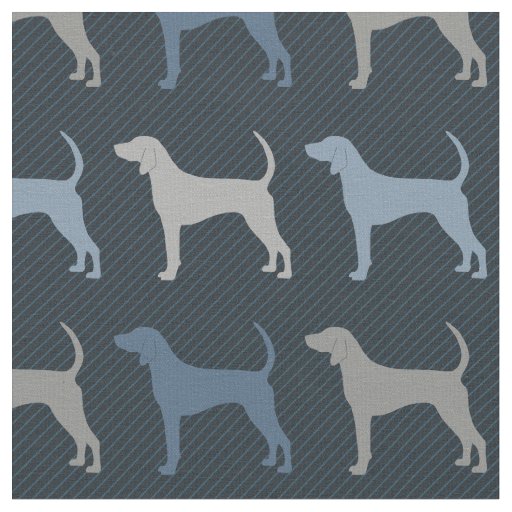 Black and Tan Coonhound Fabric